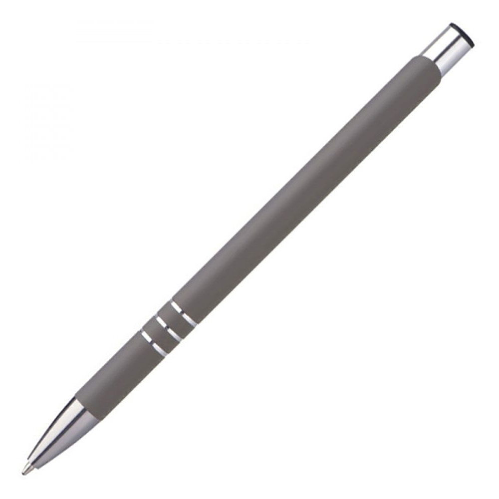 Ручка шариковая автоматическая "New Jersey", 0.7 мм, серый, серебристый, стерж. синий - 4