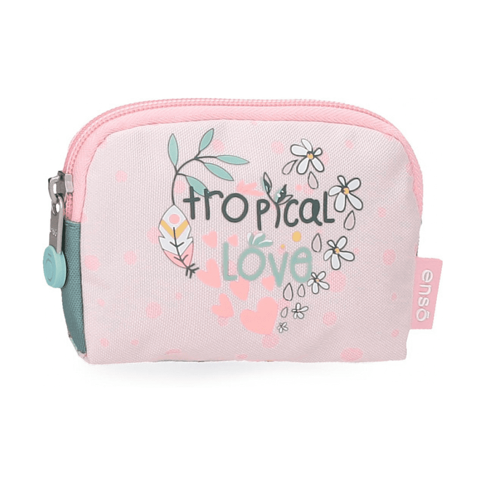 Кошелек-монетница "Tropical Love", розовый