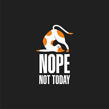 Косметичка «Nope not today», черный
