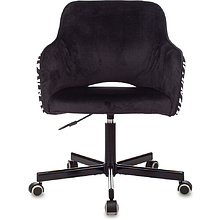 Кресло для персонала Бюрократ "CH-380M", ткань, металл, черный, зебра