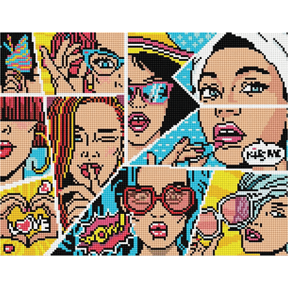 Алмазная мозаика "Wow. Comics", 30х40 см 