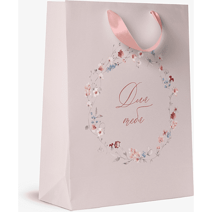 Пакет бумажный подарочный "Italy Garden М", 18х22.7х10 см, ассорти