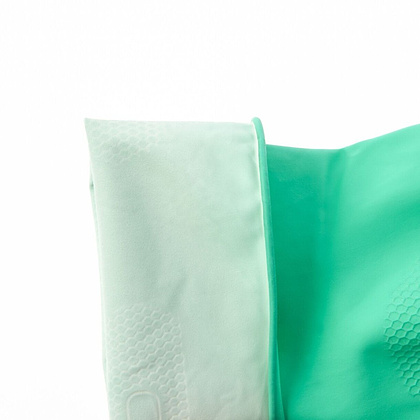 Перчатки латексные с х/б покрытием HQ Profiline р-р M зеленый - 9