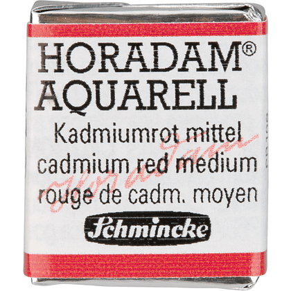Краски акварельные "Schmincke Horadam", 347 кадмий красный средний, полукювета