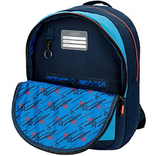 Рюкзак молодежный Enso "Adept" L, темно-синий, голубой