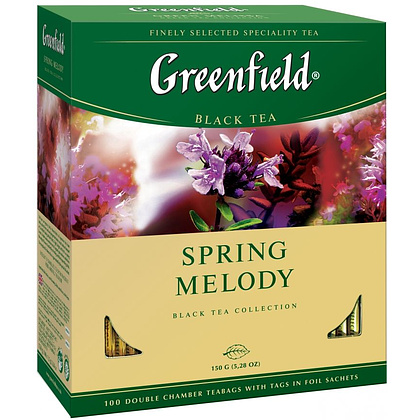 Чай "Greenfield" Spring Melody, 25 пакетиков x1.5 г, черный - 3