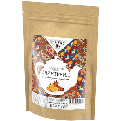 Чай "Сугревъ Глинтвейн", 100 г, черный - 3 Чай "Сугревъ Глинтвейн", 100 г, черный - 3