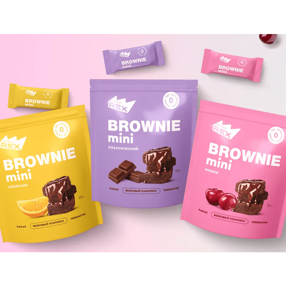 Конфеты протеиновые "Брауни мини", 120 гр, вишня - 3