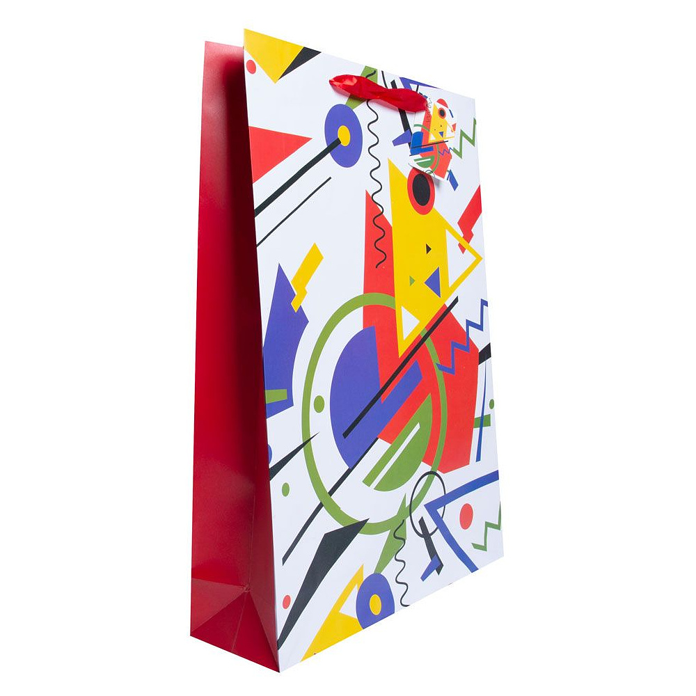 Пакет бумажный подарочный "Искусство", 33x45.7x10.2 см, ассорти