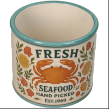 Кашпо "Crab Can", доломит, разноцветный