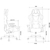 Кресло игровое Бюрократ "VIKING KNIGHT Fabric", ткань, металл, малиновый - 18
