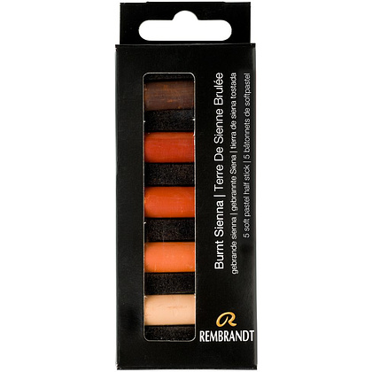 Набор мягкой пастели "Rembrandt Half Pastel", 5 цветов, сиены
