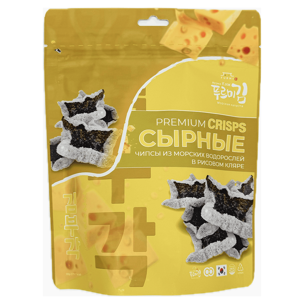 Капуста морская "Furmi Premium", в рисовом кляре со вкусом сыра, 30 гр.