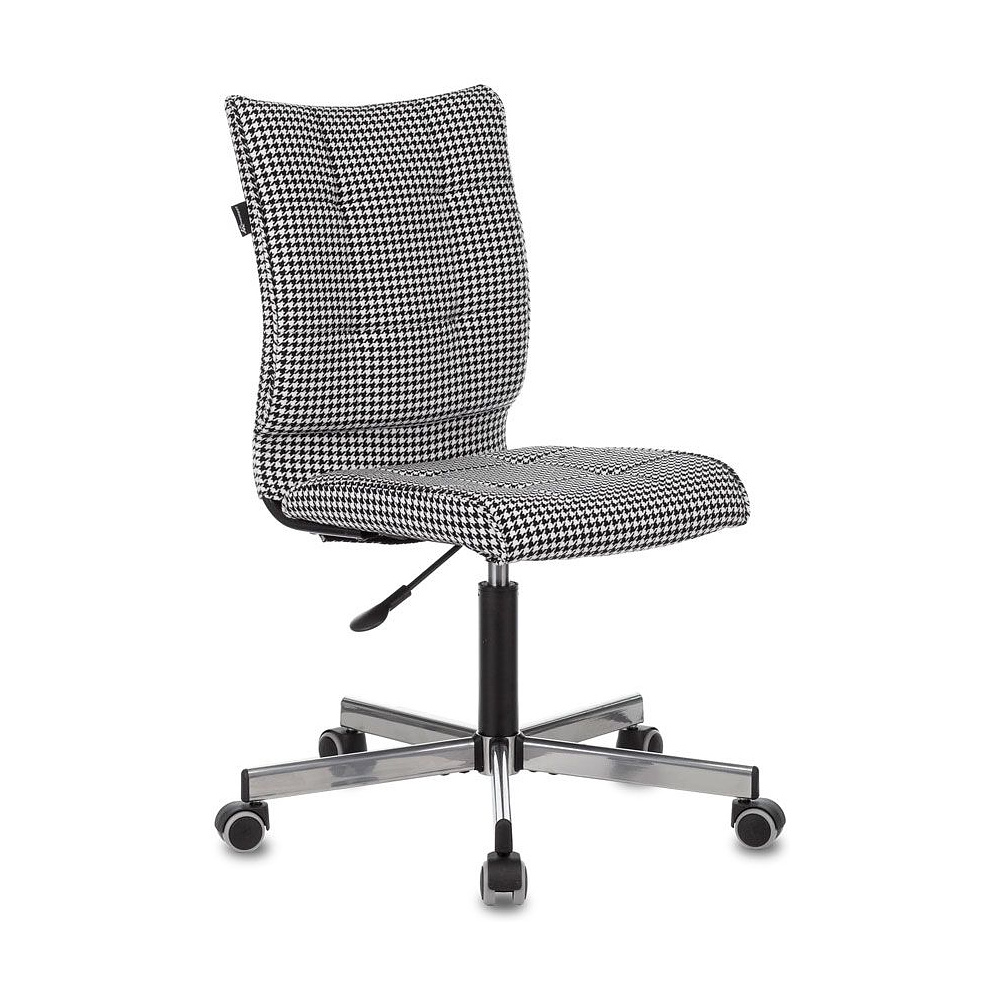 Кресло для персонала "Бюрократ СH-330M/LT", ткань, металл, черный, белый