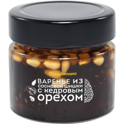 Варенье "Cedar Immuno", сибирское из сосновой шишки с кедровым орехом, 100 г