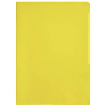 Папка-уголок "Durable", A4, 180 мк, полипропилен, желтый