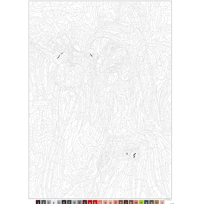 Раскраска по номерам на французском языке "Coloriages mystères Disney - Méchants" - 4