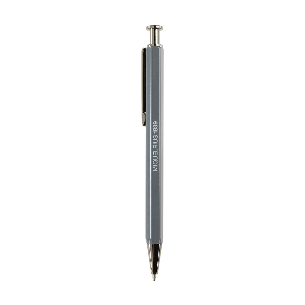 Ручка шариковая автоматическая Miquelrius "MR11910", 0.5 мм, серый, стерж. синий - 2