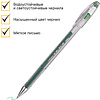 Ручка гелевая "Hi-Jell", 0,5 мм, прозрачный, стерж. зеленый - 4
