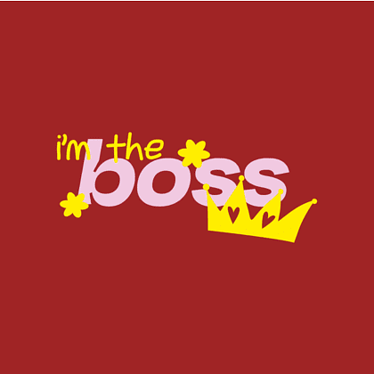 Футболка оверсайз «I'm the boss» унисекс, красный, M-L - 2