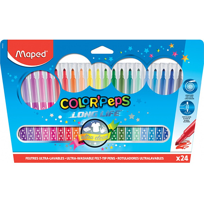 Фломастеры Maped "Color Peps", 24 шт