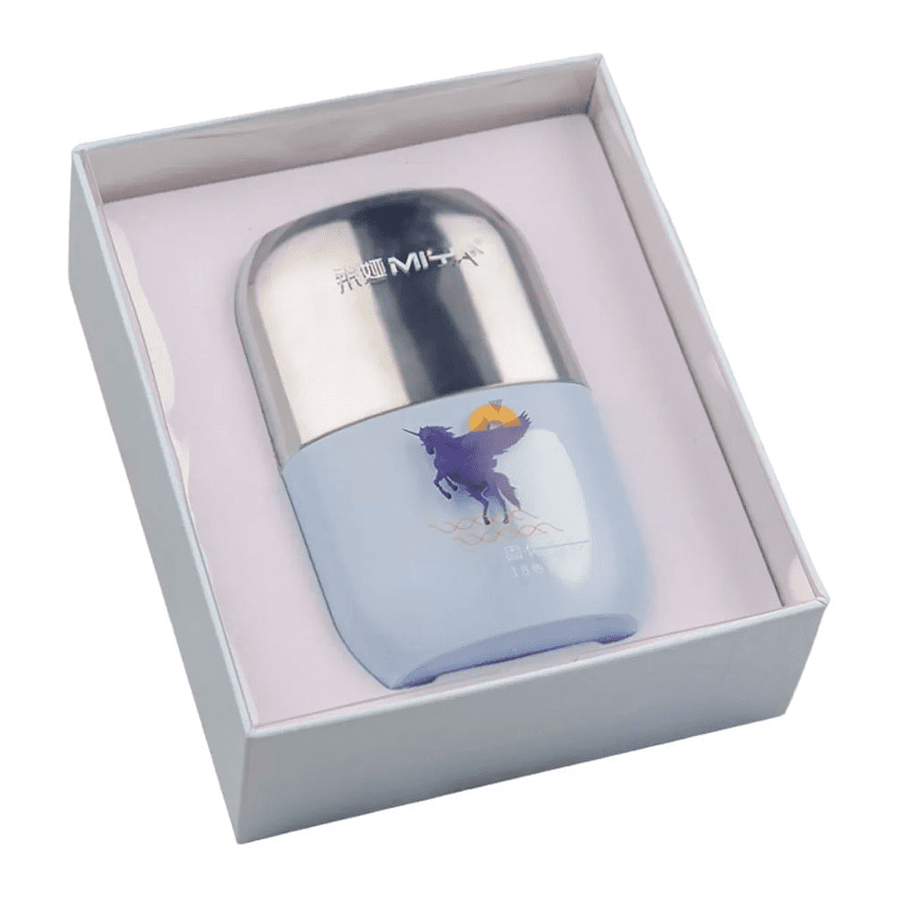 Набор для рисования акварелью "Himi Miya" (краски 18 цветов, кисть, бумага, стакан), голубой футляр - 8