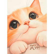 Блокнот "КисуНЯ. Котик хмурится", 24 листа, в клетку