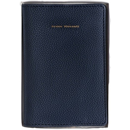 Обложка для паспорта "Синяя", кожзам