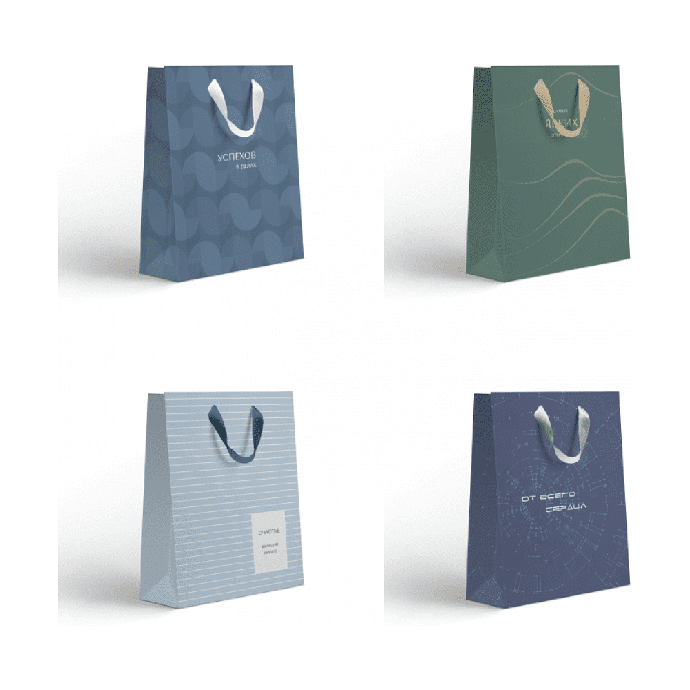 Пакет бумажный подарочный "Гравитация", 31х41х10 см, ассорти