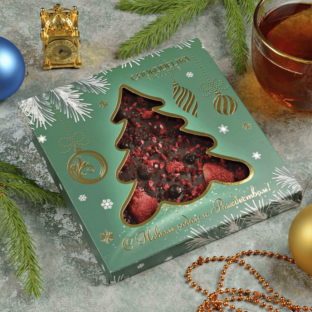 Шоколад темный "Бэррифэст", 150 г, новогодняя упаковка - 3