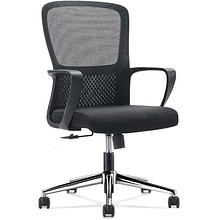 Кресло компьютерное SitZone U-069B, сетка, ткань, черный, 2 шт/упак
