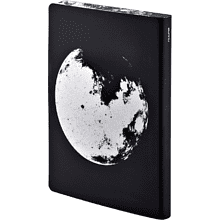 Блокнот "Graphic L Moon", А5, 128 листов, в точку, черный