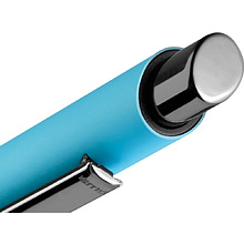 Ручка шариковая автоматическая "Ellipse Gum", 1.0 мм, серый, стерж. синий