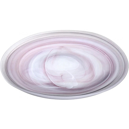 Тарелка стеклянная "Casolare", 26 см, розовый