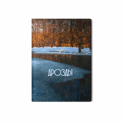 Обложка для паспорта "Дыхание весны", Вадим Богдан, натуральная кожа, разноцветный