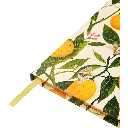 Еженедельник недатированный "Flora. Paradise. Lemons", А5, 144 страниц, линованный, белый, желтый - 4