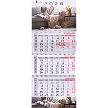 Календарь настенный "Время уюта (№90)" на 2026 год, А4, на 3-х спиралях