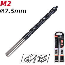 Сверло по металлу Deli RS EDH-MHZ075-E4, 7.5 мм, DIN 338, HSS-TiN