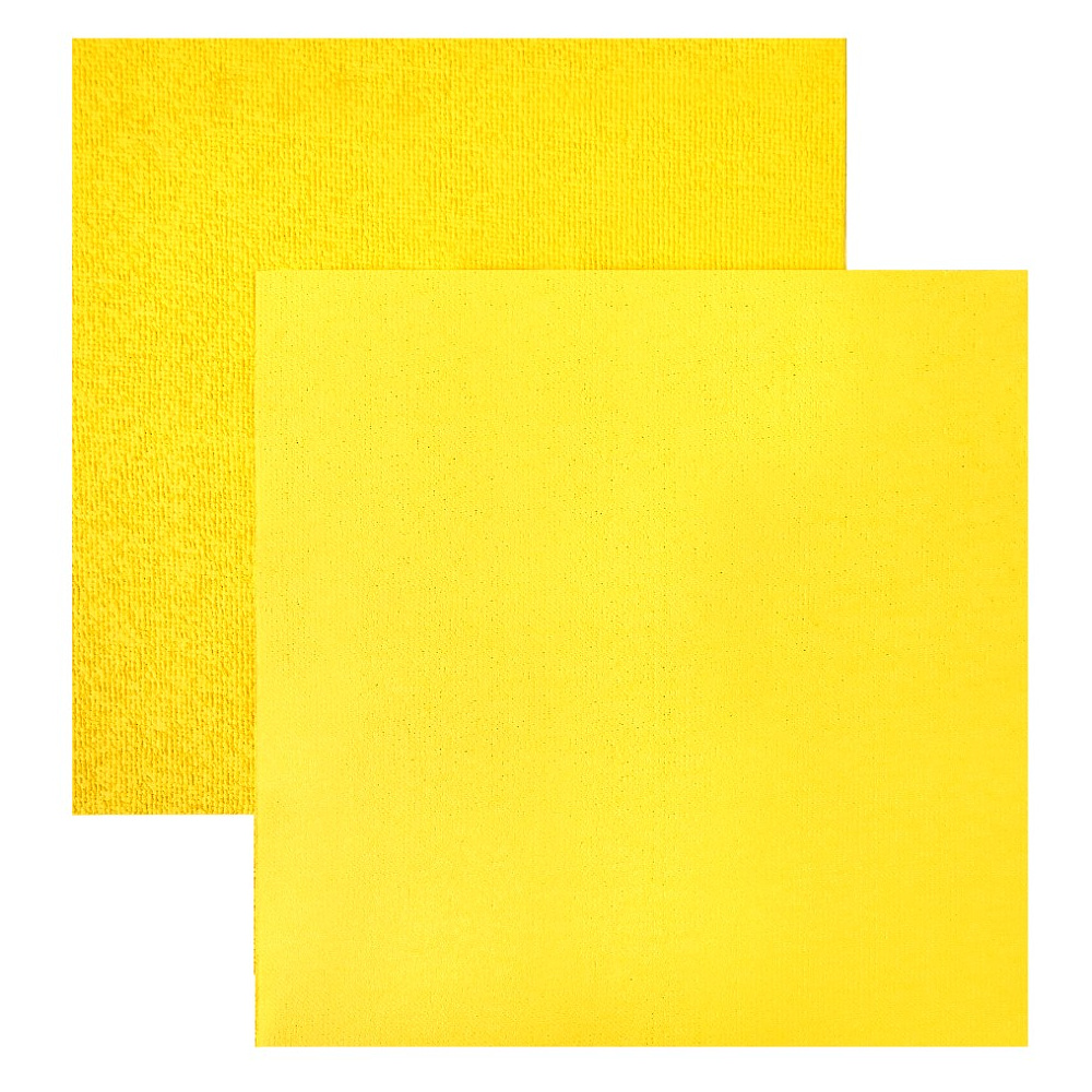 Салфетка из микроволокна прорезиненная, 250г/м2, 30х30см, 2шт/упак, желтый Салфетка из микроволокна прорезиненная, 250г/м2, 30х30см, 2шт/упак, желтый
