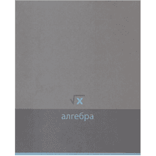 Тетрадь предметная "Алгебра. Pictogram", А5, 48 листов, клетка, светло-серый
