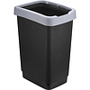 Урна для мусора IDEA, 25 л, пластик, черный, серый - 5 Урна для мусора IDEA, 25 л, пластик, черный, серый - 5