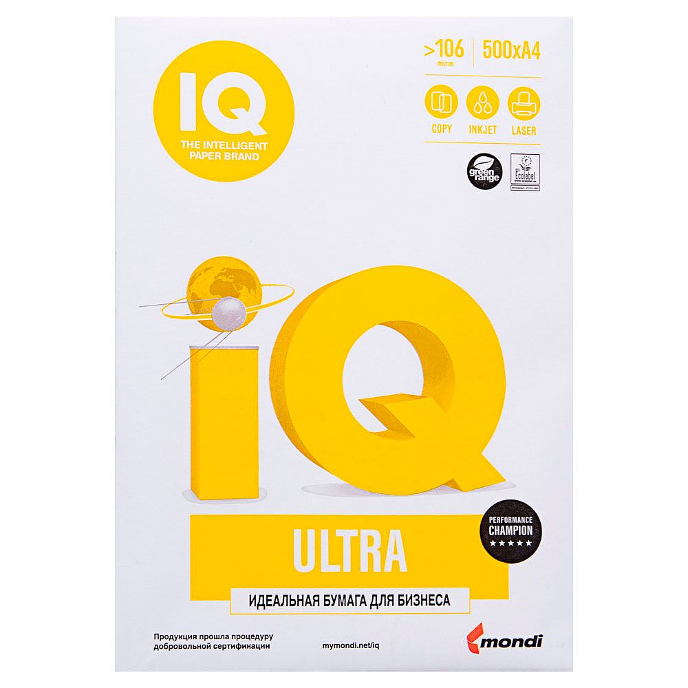 Бумага "IQ Ultra", A4, 500 листов, 80 г/м2 - 6