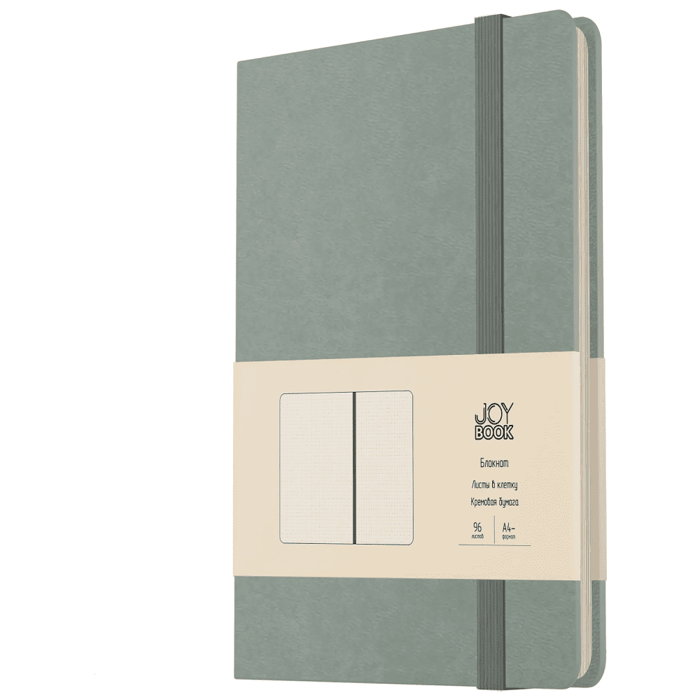Блокнот "Joy Book. Мятное мороженое", А4, 96 листов, клетка, мятный
