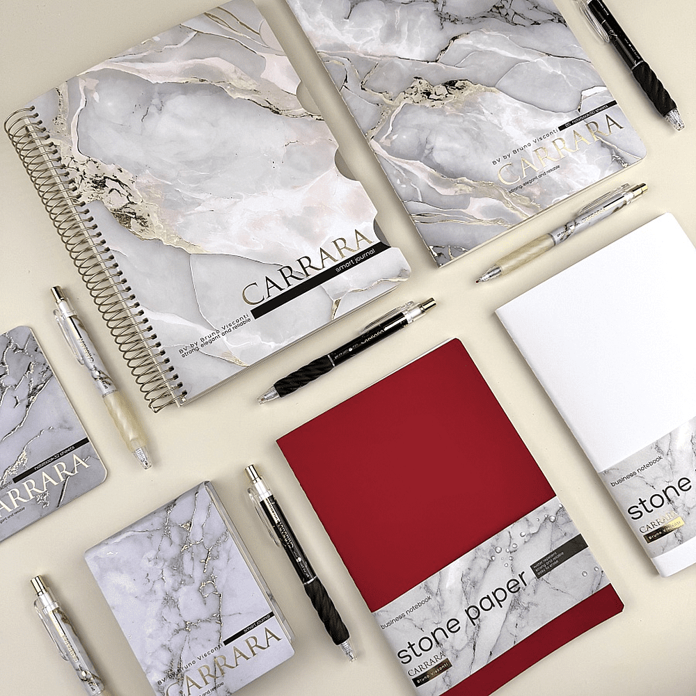 Книга записная "Carrarra", В5, 120 листов, клетка, линейка, точка, белый - 10