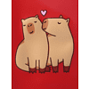 Обложка для паспорта "Capybara love", разноцветный - 3