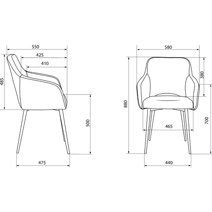 Кресло "Бюрократ CH-380F", ткань, сапфировый, каркас металл, корпус черный - 4