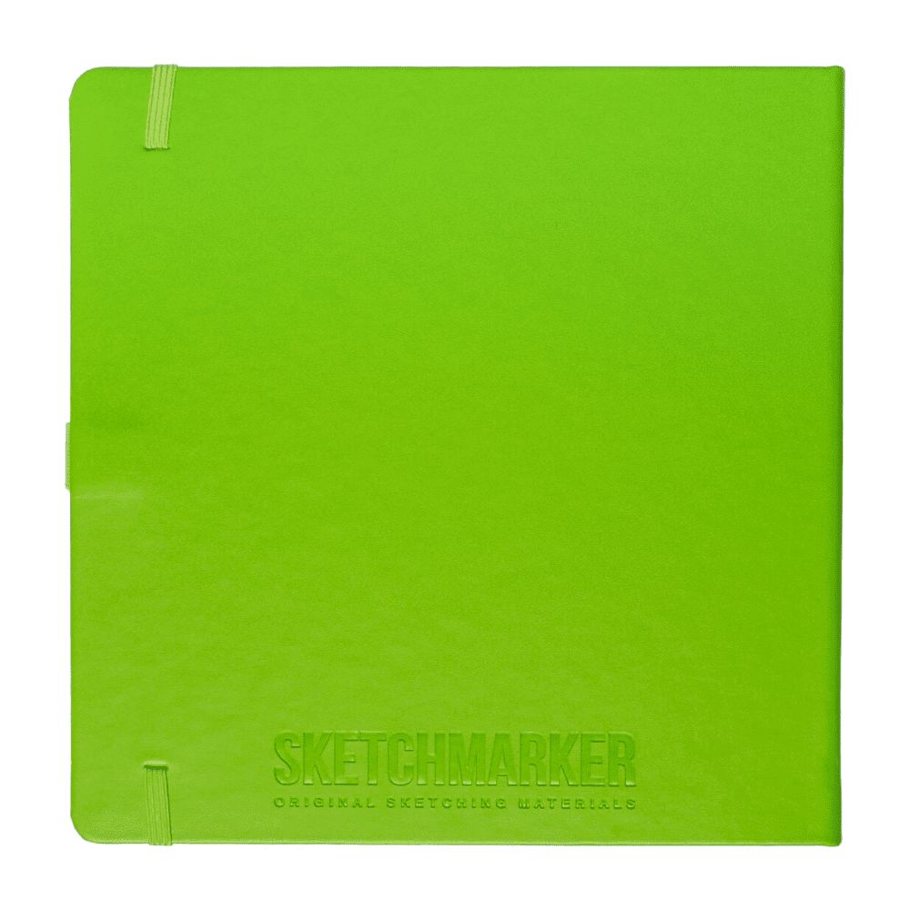 Скетчбук "Sketchmarker", 80 листов, 20x20 см, 140 г/м2, зеленый луг  - 2