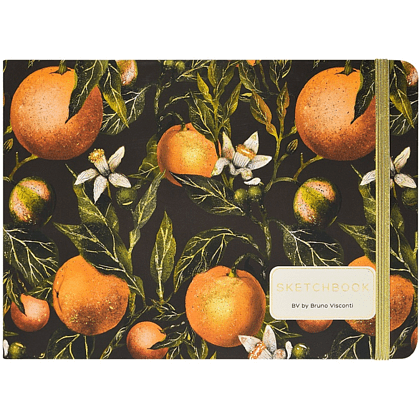 Скетчбук "Flora. Paradise. Oranges", 14.6х21.3 см, 100 г/м2, 100 листов, разноцветный - 2