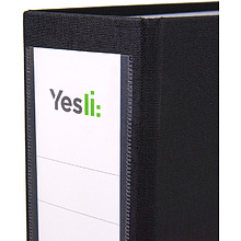 Папка-регистратор "Yesli:", А4, 75 мм, ПВХ Эко, черный