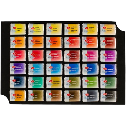 Краски акварельные "Белые ночи", 36 цветов, подарочная упаковка - 5